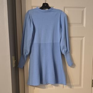 Light Blue Long Sleeve Dress